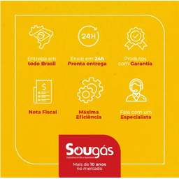 Aquecedor de aguas a gás Aquakent 14L Branco:GLP - 3