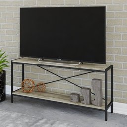 Estante para TV até 50 Polegadas 1 Nicho Aéreo 2 Estante Estilo Industrial Active Yescasa - 7