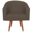 Ver imagem 2 de Poltrona Decorativa Sala de Estar Recepção Luiza Pés Palito Suede - Doce Sonho Móveis POLTRONAS POLT