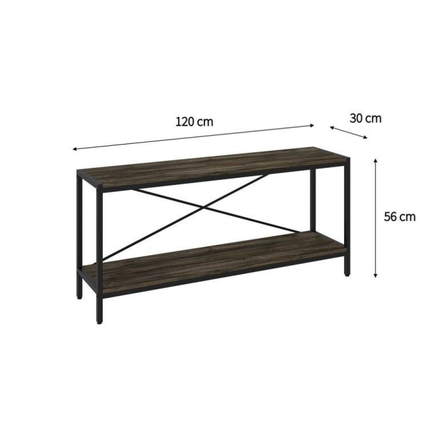 Conjunto Rack para TV até 50 Polegadas 1 Nicho Aéreo 2 Estante Estilo Industrial Active Yescasa - 5