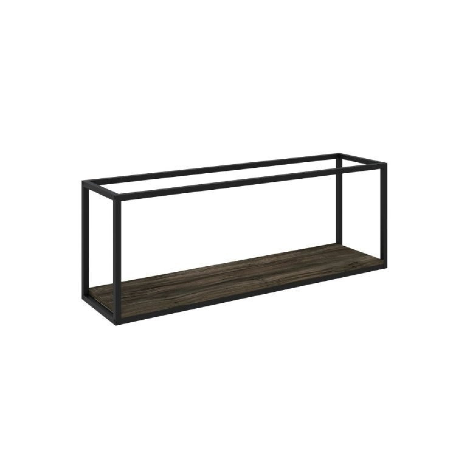 Conjunto Rack para TV até 50 Polegadas 1 Nicho Aéreo 2 Estante Estilo Industrial Active Yescasa - 8