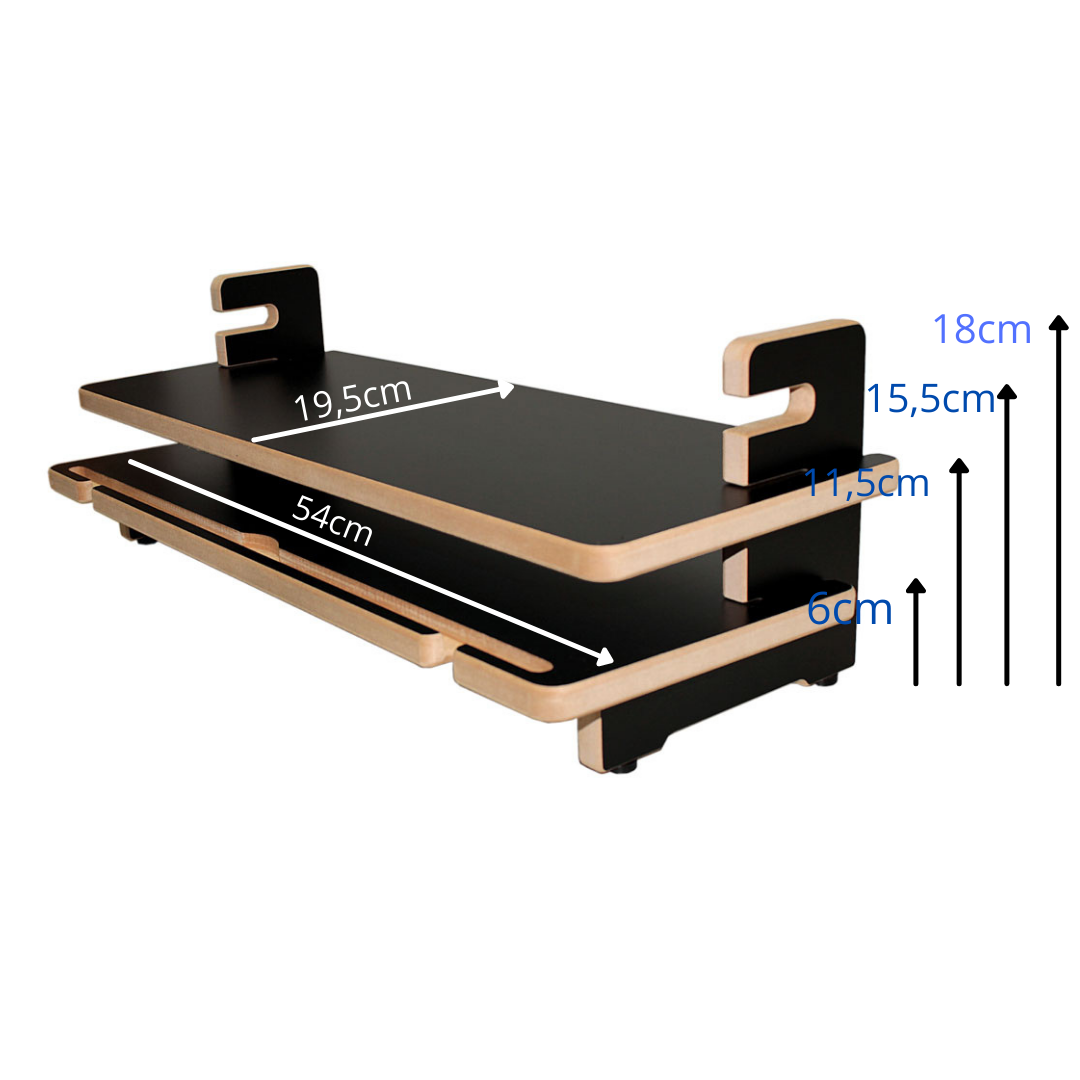 Suportes Base de Apoio Ergonômico para Computador 2 Unidades Il Legno - 7