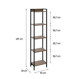 Estante para TV até 50 Polegadas 1 Nicho Aéreo 2 Estante Estilo Industrial Active Yescasa - 17