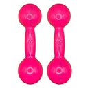 Ver imagem 3 de Par de Halteres Revestidos 5 Kg - Rosa