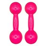 Par de Halteres Revestidos 5 Kg - Rosa - 3