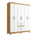 Ver imagem 2 de Guarda-Roupa Casal 6 Portas 3 Gavetas Bege