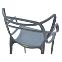 Ver imagem 4 de Cadeira Allegra Azul Petróleo