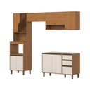 Ver imagem 3 de Cozinha Modulada Compacta 4 Peças com Aéreo Nicho e Torre Quente 2 Fornos Venaly
