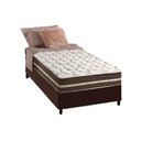 Ver imagem 1 de Cama Box Solteiro: Colchão Molas Anjos Superlastic Classic + Base CRC Courano Brown(88x188)