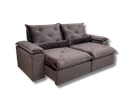 Ver imagem 1 de Sofá Retrátil e Reclinável Comfort Premium Tamanhos e Cores Cor:marrom;tamanho:1,80