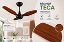 Ver imagem 3 de Ventilador Teto Venti-Delta Eco Ventus Inverter 55W Controle Remoto Bivolt Preto Teca