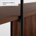 Ver imagem 5 de Aparador Sólis - Largura: 160 cm - Cor: Avelã - Metal: Preto