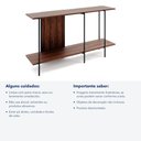 Ver imagem 6 de Aparador Sólis - Largura: 160 cm - Cor: Avelã - Metal: Preto