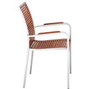 Ver imagem 2 de Cadeira Fixa Tramontina com Aço Inox com Braço Eco Blindage