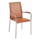 Ver imagem 1 de Cadeira Fixa Tramontina com Aço Inox com Braço Eco Blindage