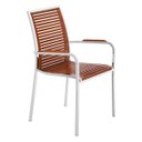 Ver imagem 4 de Cadeira Fixa Tramontina com Aço Inox com Braço Eco Blindage