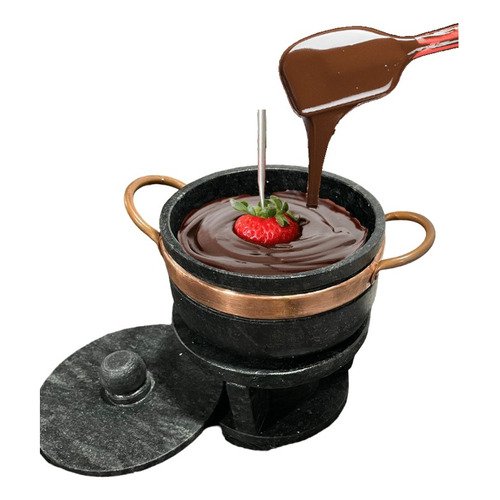 Kit Fondue Pedra Sabão Completo 8 Pçs Chapa 27 Cm São José Kit para Fondue - 4