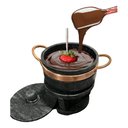 Ver imagem 4 de Kit Fondue Pedra Sabão Completo 8 Pçs Chapa 27 Cm São José Kit para Fondue