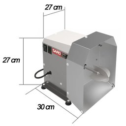 Ralador Raspador de Coco Elétrico Biovolt Industrial em Aço Inox Saro Cinza - 3