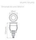 Ver imagem 2 de WAY UP RECUADO COM GRADE BALIZADOR DE SOLO - STL21712AL/30 - Alumínio