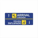 Ver imagem 2 de Tapete Vinil Departure Arrival 70x30cm Decorativo para Porta