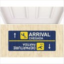 Ver imagem 1 de Tapete Vinil Departure Arrival 70x30cm Decorativo para Porta