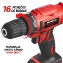 Ver imagem 5 de Furadeira e Parafusadeira À Bateria 12v Bivolt Pf-07 Ma Mondial