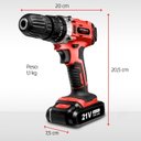 Ver imagem 2 de Furadeira e Parafusadeira 21v Bivolt Pf-09m Mondial