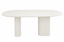 Ver imagem 1 de Mesa de Jantar Orgânica Cora 180x100cm Base Duplo Branco Laca Personal Art Design