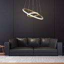 Ver imagem 3 de Lustre Pendente Taschibra Montreal 25W Led Bivolt Ouro Fosco