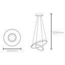 Ver imagem 4 de Lustre Pendente Taschibra Montreal 25W Led Bivolt Ouro Fosco
