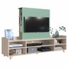 Rack com Painel para Tv até 40 Polegadas Aurora 2 Portas Nature/verde - Bentec - 2