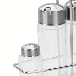 Galheteiro Porta Temperos 4pc em Vidro e Aço Inox Tramontina - 2