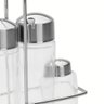 Galheteiro Porta Temperos 4pc em Vidro e Aço Inox Tramontina - 3