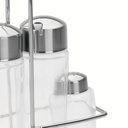 Ver imagem 3 de Galheteiro Porta Temperos 4pc em Vidro e Aço Inox Tramontina