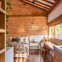 Ver imagem 7 de Luminária Pendente 45cm Lustre Teto Bambu Natural Gimpo Kjdd-e-648-45cm