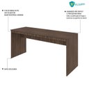 Ver imagem 6 de Escrivaninha Mesa Escritório Diretor 160cm Turim Espresso Móveis