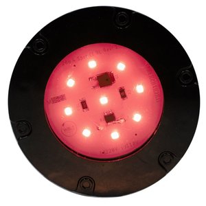Mini Refletor Led Decorativo Econômico - Base Preta Vermelho - 110v