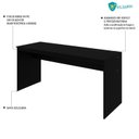 Ver imagem 6 de Escrivaninha Mesa Escritório Diretor 160cm Turim Espresso Móveis