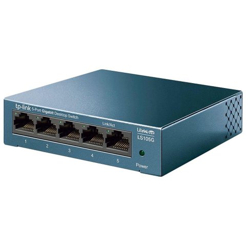 Switch Gigabit de Mesa com 5 Portas 10/100/1000 Ls105g Smb