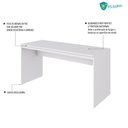 Ver imagem 6 de Escrivaninha Mesa Escritório Diretor 150cm Turim Espresso Móveis