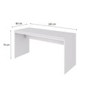 Ver imagem 5 de Escrivaninha Mesa Escritório Diretor 150cm Turim Espresso Móveis