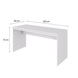 Mesa para Escritório Diretor 150cm Turim Espresso Móveis - 5