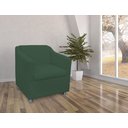 Ver imagem 3 de Poltrona Decorativa Biane Suede Verde Pés Cromado Mz Decor