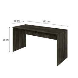 Mesa para Escritório Diretor 150cm Turim Espresso Móveis - 5