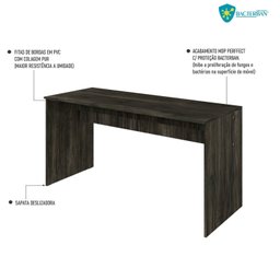 Mesa para Escritório Diretor 150cm Turim Espresso Móveis - 6