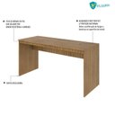 Ver imagem 6 de Escrivaninha Mesa Escritório Diretor Turim 150cm Espresso Móveis