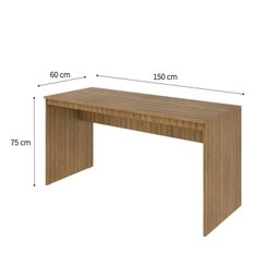 Mesa para Escritório Diretor 150cm Turim Espresso Móveis - 5