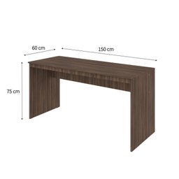 Mesa para Escritório Diretor 150cm Turim Espresso Móveis - 5