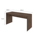 Ver imagem 5 de Escrivaninha Mesa Escritório Diretor 150cm Turim Espresso Móveis